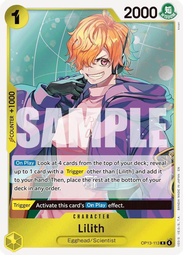 Lilith OP13-113 – Carrying On His Will | One Piece TCG