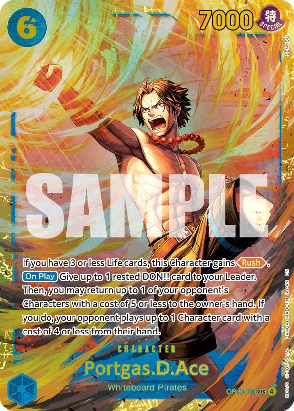 Portgas.D.Ace OP13-119 – Carrying On His Will | One Piece TCG