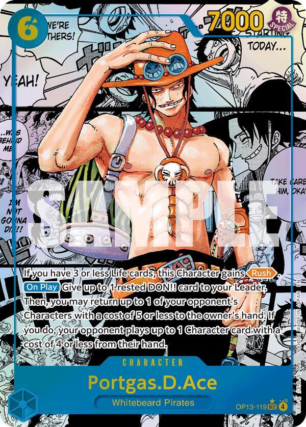 Portgas.D.Ace (Super ) Alternate Art OP13-119 – Carrying On His Will | One Piece TCG