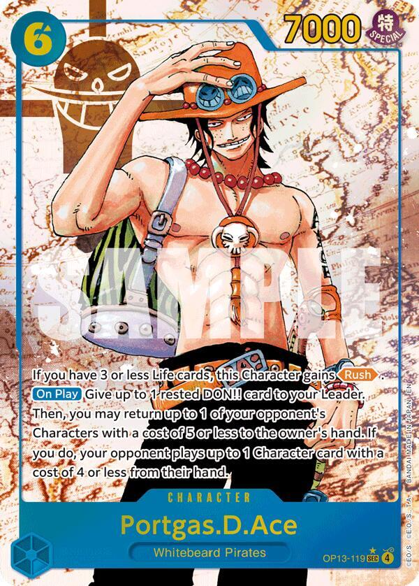 Portgas.D.Ace Alternate Art OP13-119 – Carrying On His Will | One Piece TCG