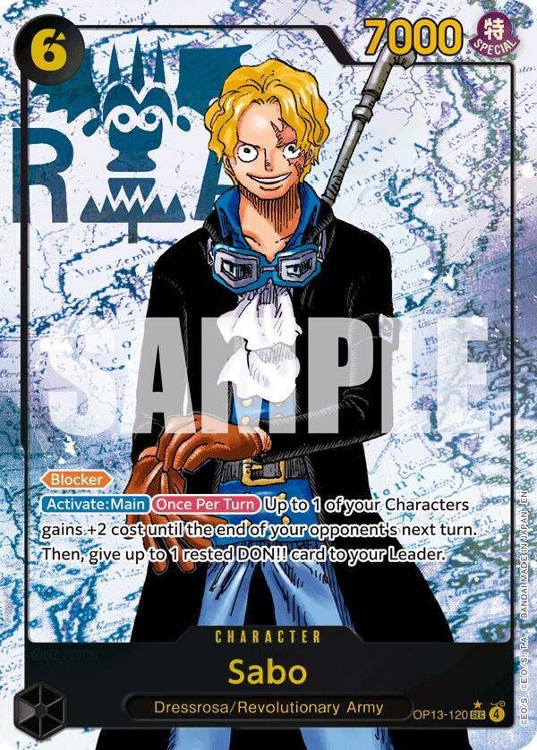Sabo Alternate Art OP13-120 – Carrying On His Will | One Piece TCG