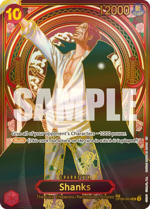 Shanks (Gold) SP OP09-004 – Carrying On His Will | One Piece TCG