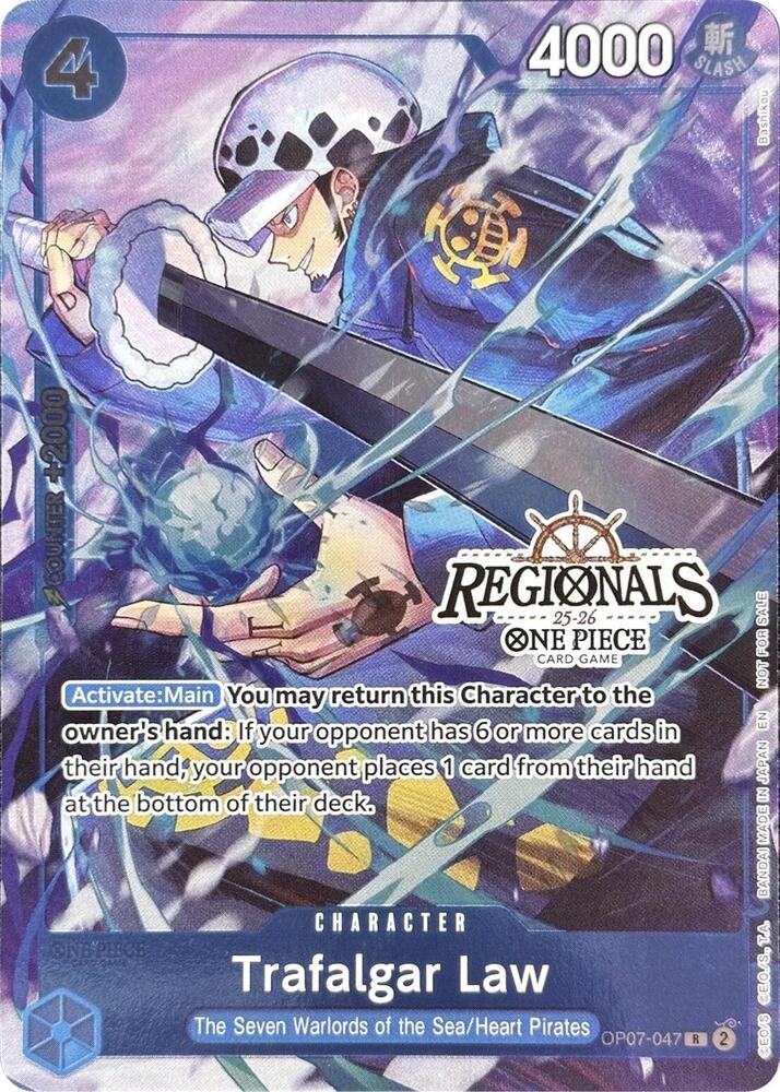 Trafalgar Law CS 25-26 Regionals Textured Chase Promo 2025-2026 OP07-047 | One Piece TCG