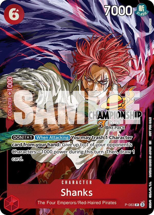 Shanks CS 25-26 Event Pack Finalist Ver. 2025-2026 P-083 | One Piece TCG