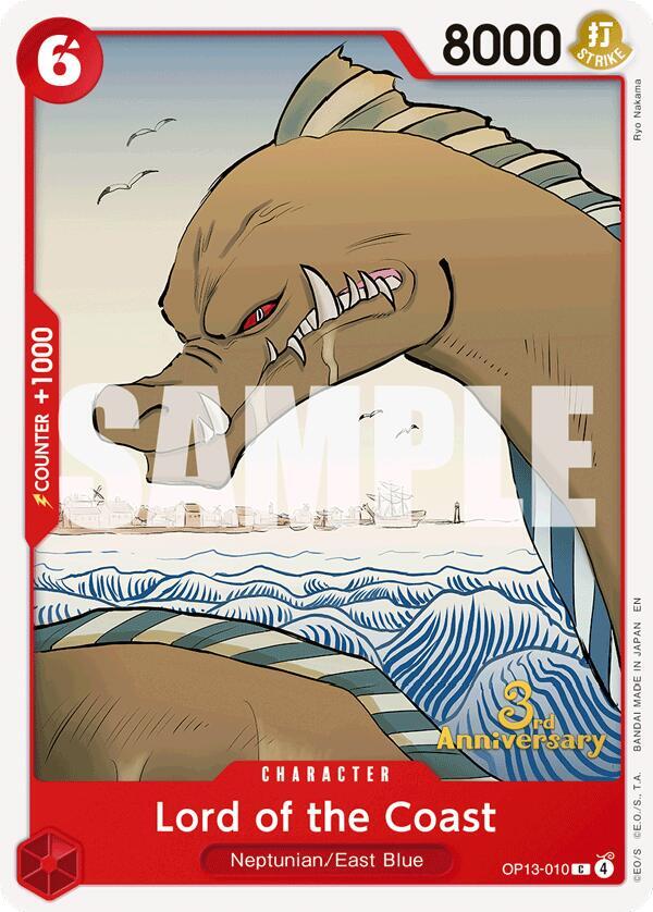 Lord of the Coast OP13-010 – 3rd Anniversary Tournament Cards | One Piece TCG