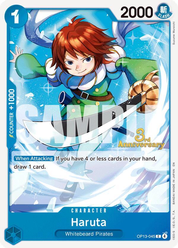 Haruta OP13-045 – 3rd Anniversary Tournament Cards | One Piece TCG