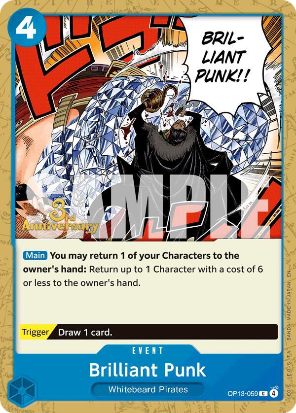 Brilliant Punk OP13-059 – 3rd Anniversary Tournament Cards | One Piece TCG