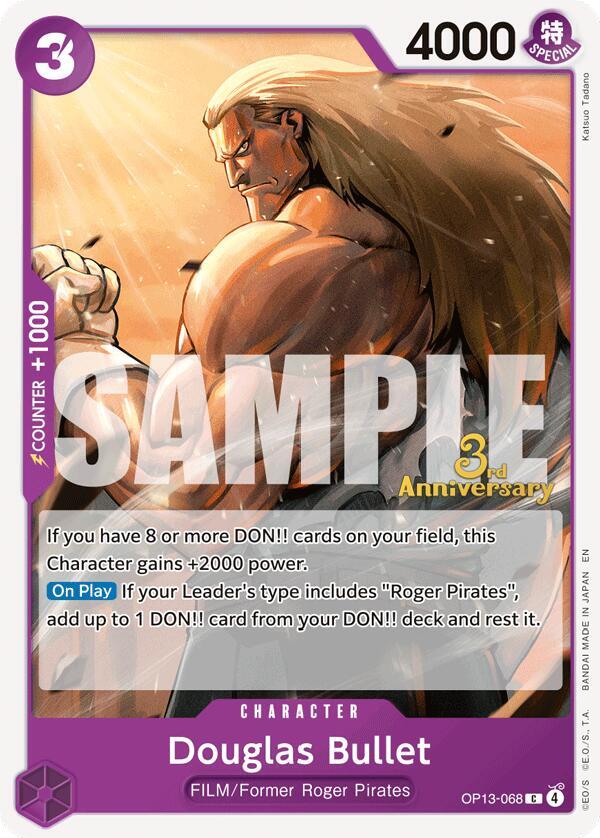Douglas Bullet OP13-068 – 3rd Anniversary Tournament Cards | One Piece TCG