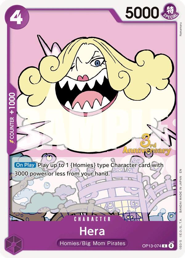 Hera OP13-074 – 3rd Anniversary Tournament Cards | One Piece TCG
