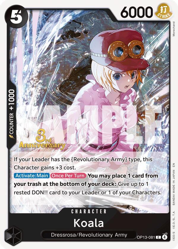 Koala OP13-081 – 3rd Anniversary Tournament Cards | One Piece TCG