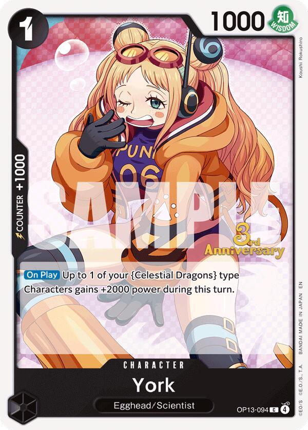York OP13-094 – 3rd Anniversary Tournament Cards | One Piece TCG