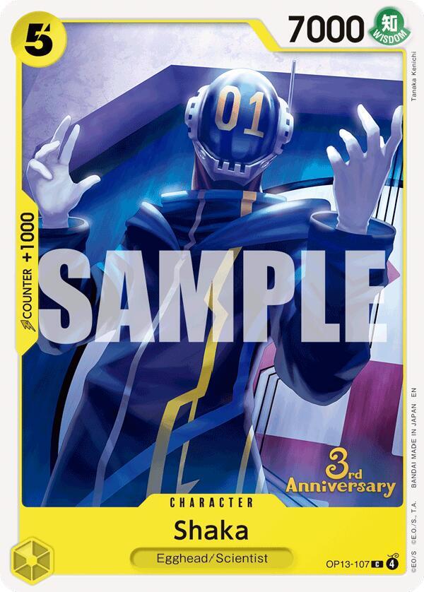 Shaka OP13-107 – 3rd Anniversary Tournament Cards | One Piece TCG