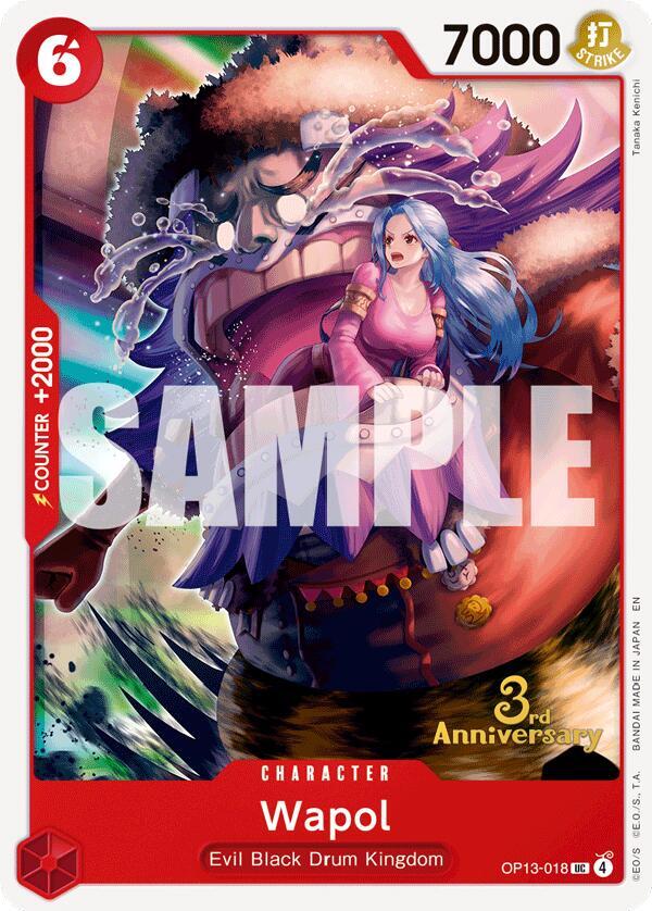 Wapol OP13-018 – 3rd Anniversary Tournament Cards | One Piece TCG