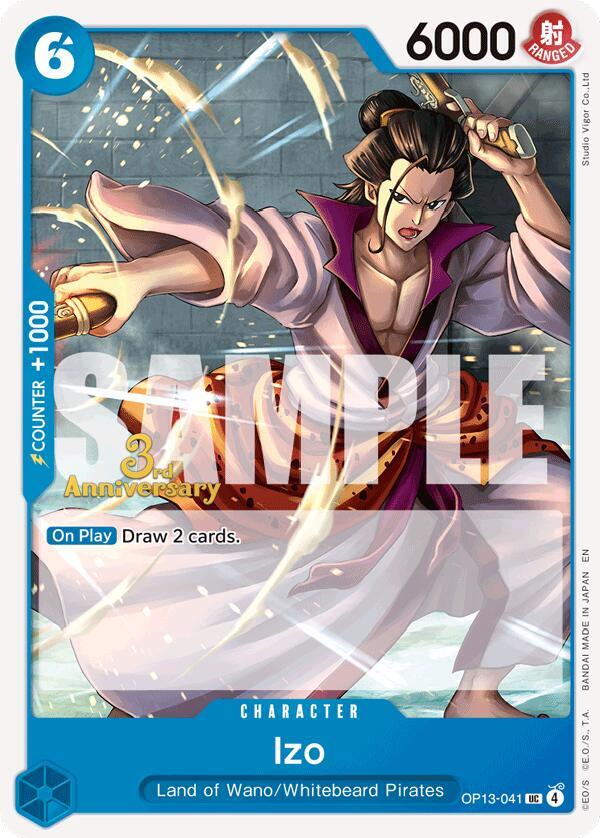 Izo OP13-041 – 3rd Anniversary Tournament Cards | One Piece TCG