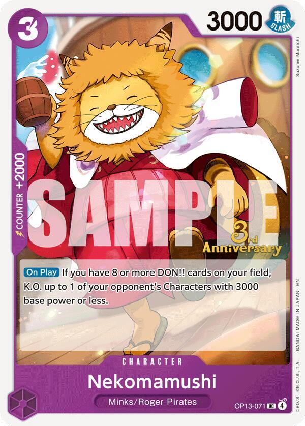 Nekomamushi OP13-071 – 3rd Anniversary Tournament Cards | One Piece TCG