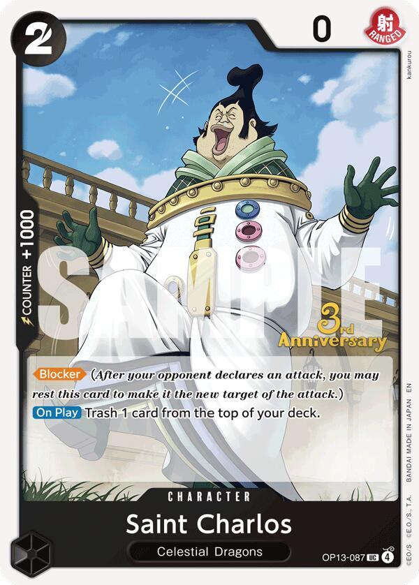 Saint Charlos OP13-087 – 3rd Anniversary Tournament Cards | One Piece TCG