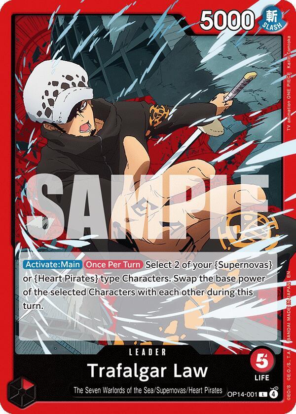 Trafalgar Law OP14-001 – The Azure Sea's Seven | One Piece TCG