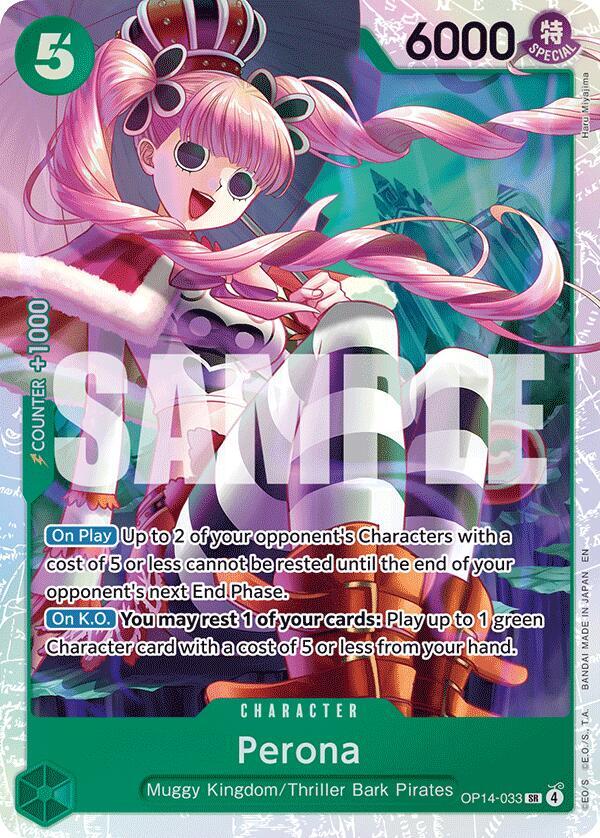 Perona OP14-033 – The Azure Sea's Seven | One Piece TCG