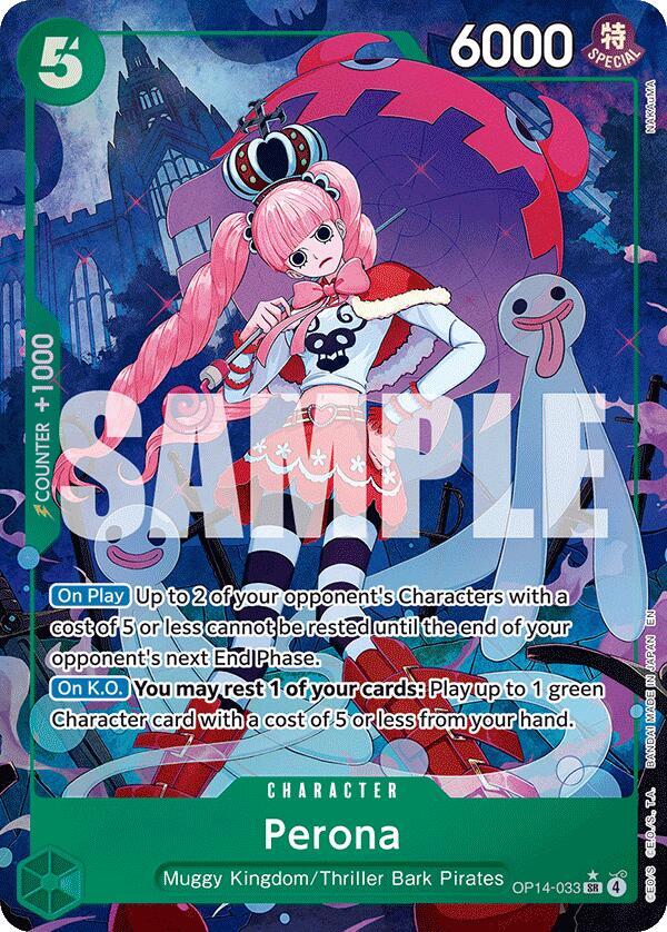 Perona Alternate Art OP14-033 – The Azure Sea's Seven | One Piece TCG