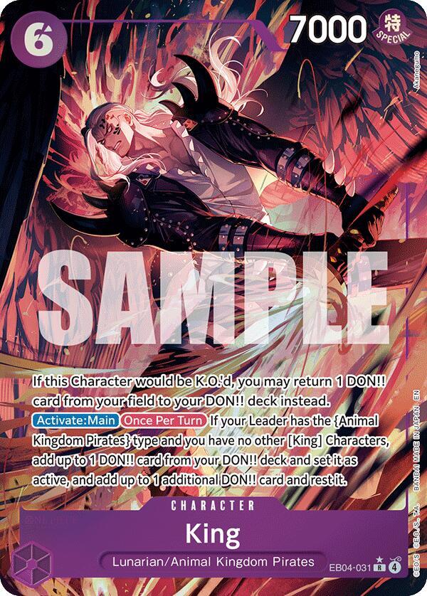 King Alternate Art EB04-031 – The Azure Sea's Seven | One Piece TCG