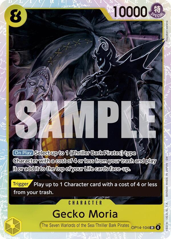 Gecko Moria OP14-104 – The Azure Sea's Seven | One Piece TCG