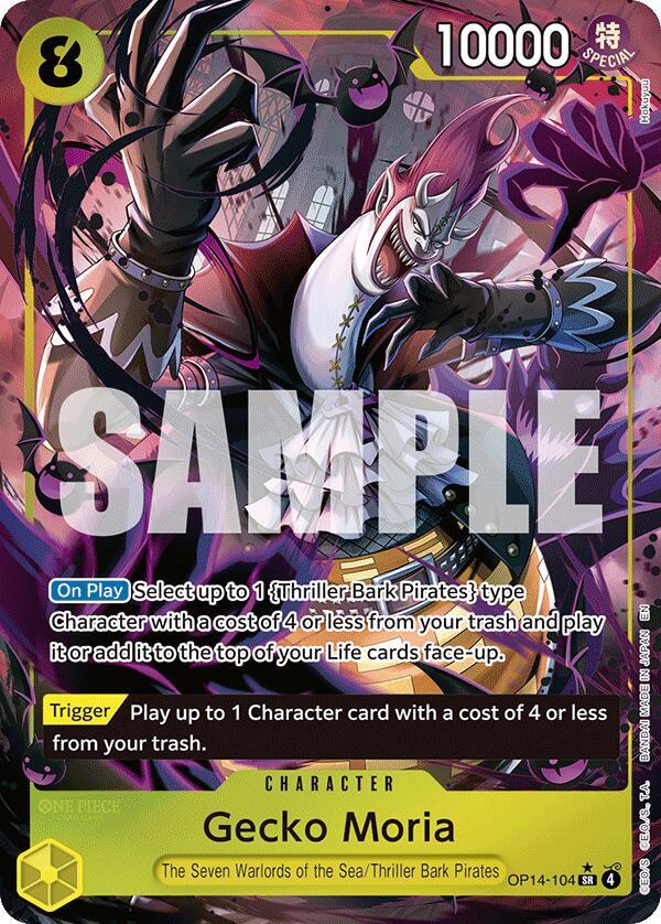 Gecko Moria Alternate Art OP14-104 – The Azure Sea's Seven | One Piece TCG