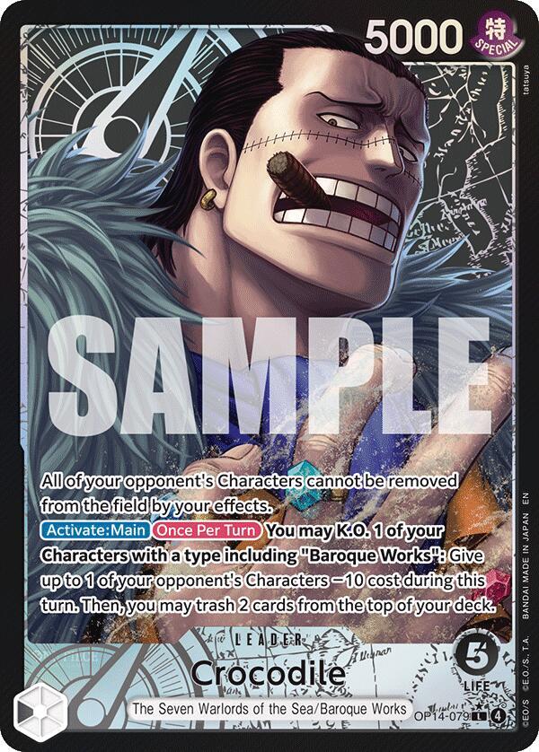 Crocodile Alternate Art OP14-079 – The Azure Sea's Seven | One Piece TCG