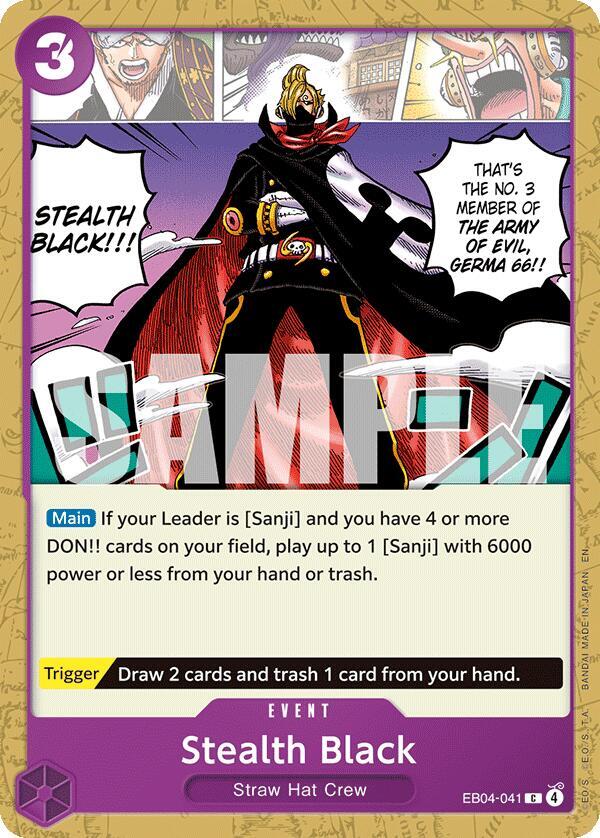 Stealth Black EB04-041 – The Azure Sea's Seven | One Piece TCG