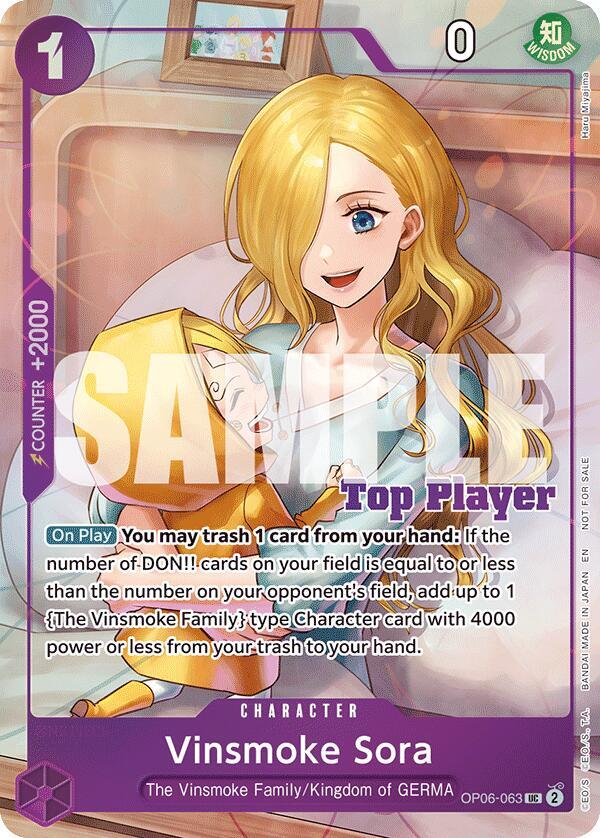 Vinsmoke Sora CS 25-26 Top Player Pack Vol. 2 2025-2026 OP06-063 | One Piece TCG