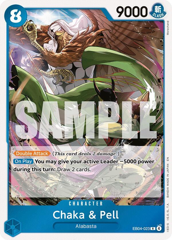Chaka & Pell EB04-023 – The Azure Sea's Seven | One Piece TCG