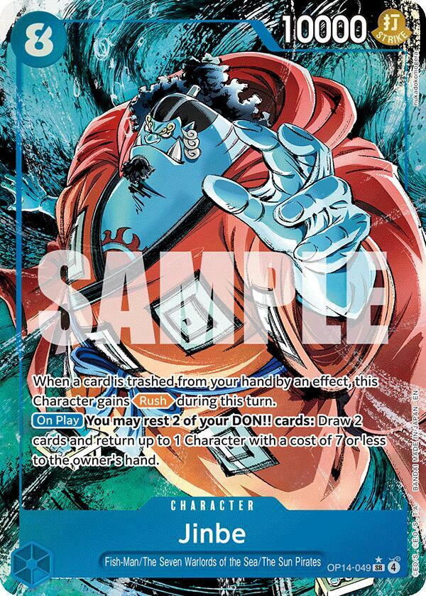 Jinbe Alternate Art OP14-049 – The Azure Sea's Seven | One Piece TCG