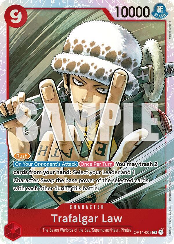 Trafalgar Law OP14-009 – The Azure Sea's Seven | One Piece TCG