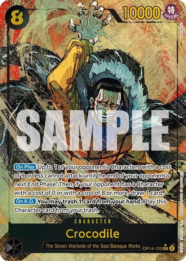 Crocodile Alternate Art OP14-120 – The Azure Sea's Seven | One Piece TCG