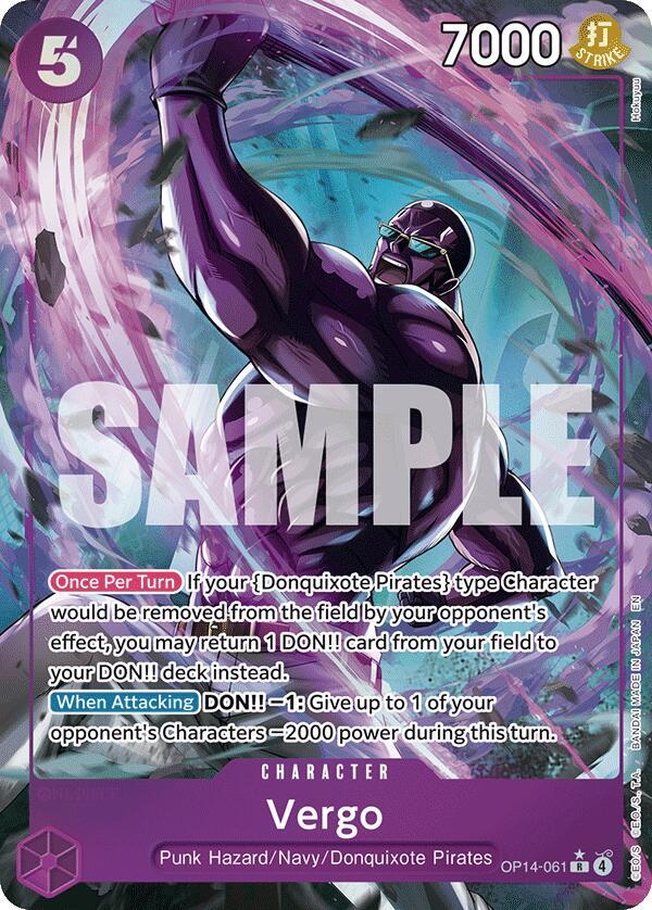 Vergo Alternate Art OP14-061 – The Azure Sea's Seven | One Piece TCG