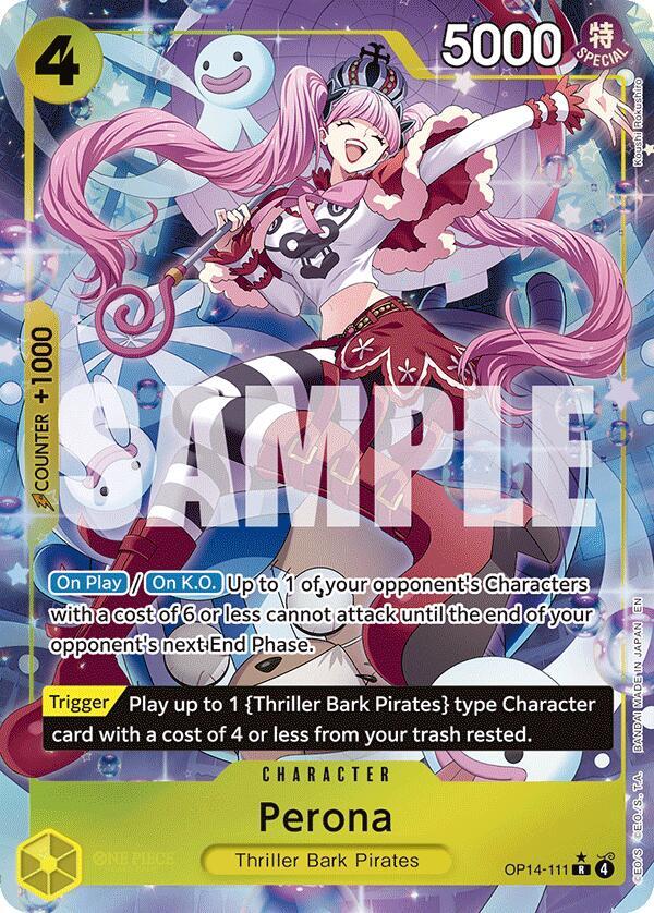 Perona Alternate Art OP14-111 – The Azure Sea's Seven | One Piece TCG
