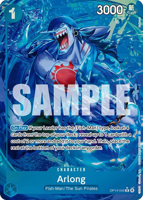 Arlong Alternate Art OP14-042 – The Azure Sea's Seven | One Piece TCG