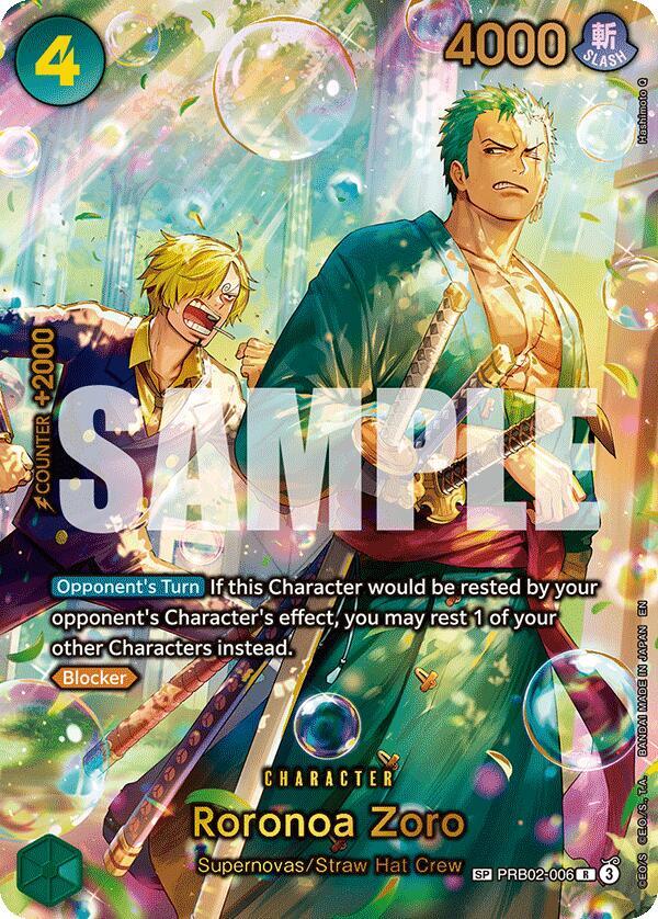 Roronoa Zoro SP PRB02-006 – The Azure Sea's Seven | One Piece TCG