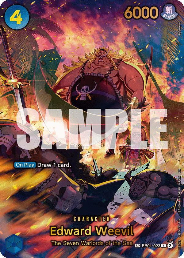 Edward Weevil SP EB01-023 – The Azure Sea's Seven | One Piece TCG