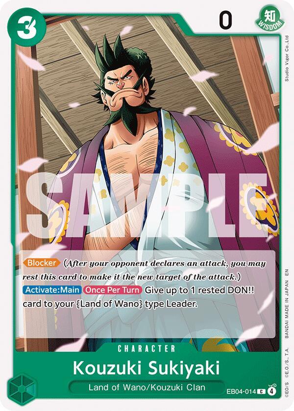 Kouzuki Sukiyaki EB04-014 – The Azure Sea's Seven | One Piece TCG