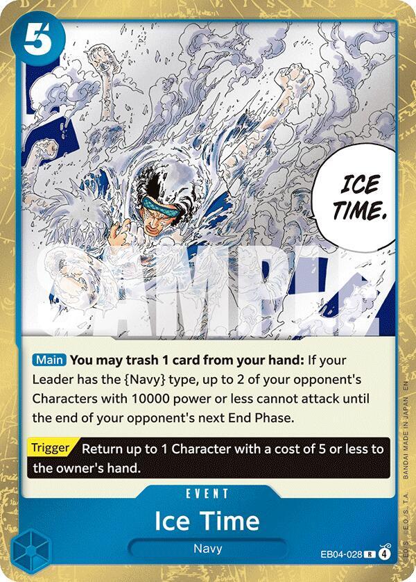 Ice Time EB04-028 – The Azure Sea's Seven | One Piece TCG