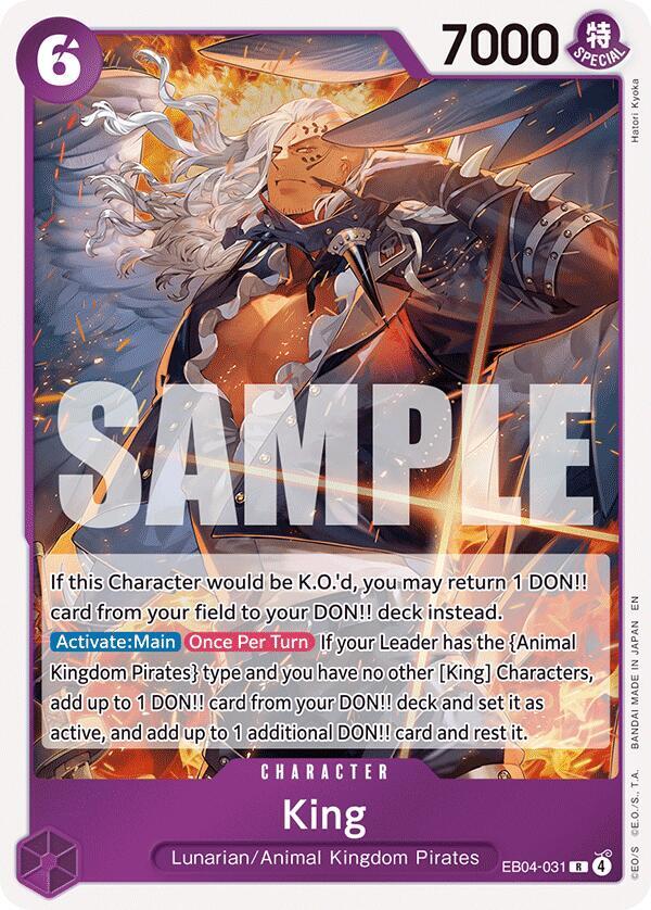 King EB04-031 – The Azure Sea's Seven | One Piece TCG