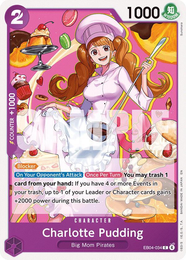Charlotte Pudding EB04-034 – The Azure Sea's Seven | One Piece TCG