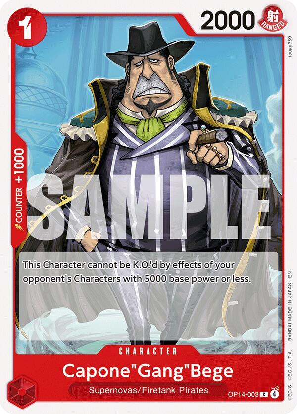 Capone"Gang"Bege OP14-003 – The Azure Sea's Seven | One Piece TCG