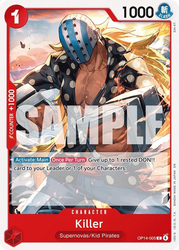 Killer OP14-005 – The Azure Sea's Seven | One Piece TCG