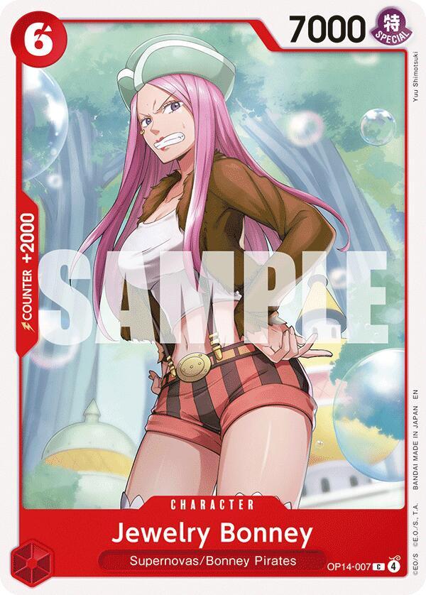 Jewelry Bonney OP14-007 – The Azure Sea's Seven | One Piece TCG