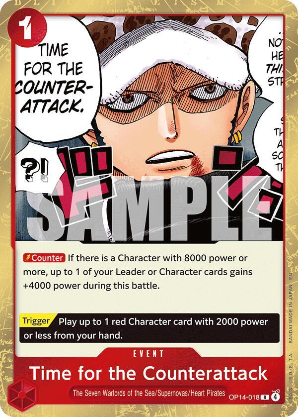 Time for the Counterattack OP14-018 – The Azure Sea's Seven | One Piece TCG