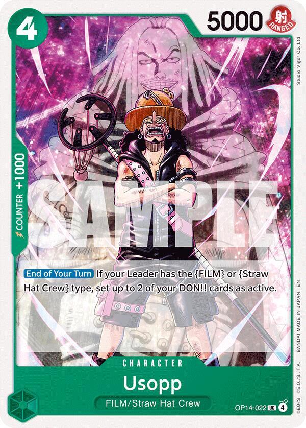 Usopp OP14-022 – The Azure Sea's Seven | One Piece TCG
