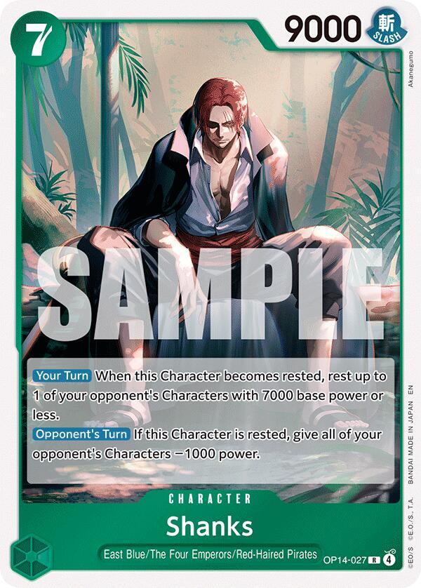 Shanks OP14-027 – The Azure Sea's Seven | One Piece TCG