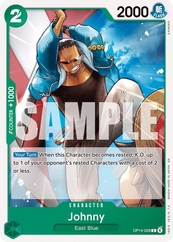 Johnny OP14-028 – The Azure Sea's Seven | One Piece TCG