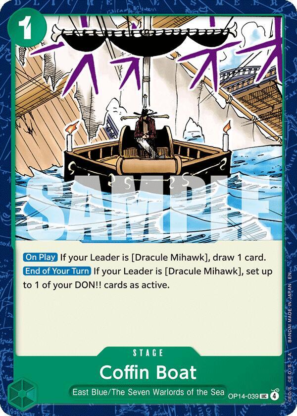 Coffin Boat OP14-039 – The Azure Sea's Seven | One Piece TCG